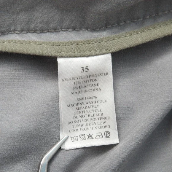 Faherty Shorts Mens 35 Gray All Day Hybrid Drawstring Zip Pocket Stretch Tech - Picture 5 of 11